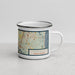 Right View Custom Amesbury Massachusetts Map Enamel Mug in Woodblock