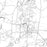 Amherst Massachusetts Map Print in Classic Style Zoomed In Close Up Showing Details