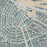Amsterdam Netherlands Map Print in Afternoon Style Zoomed In Close Up Showing Details