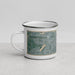 Left View Custom Amsterdam Netherlands Map Enamel Mug in Afternoon