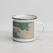 Right View Custom Amsterdam Netherlands Map Enamel Mug in Afternoon
