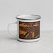 Left View Custom Amsterdam Netherlands Map Enamel Mug in Ember
