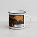 Right View Custom Amsterdam Netherlands Map Enamel Mug in Ember
