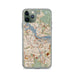 Custom iPhone 11 Pro Amsterdam Netherlands Map Phone Case in Woodblock