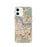 Custom iPhone 12 Amsterdam Netherlands Map Phone Case in Woodblock