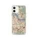 Custom iPhone 12 Amsterdam Netherlands Map Phone Case in Woodblock