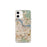 Custom iPhone 12 mini Amsterdam Netherlands Map Phone Case in Woodblock