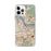 Custom iPhone 12 Pro Max Amsterdam Netherlands Map Phone Case in Woodblock