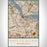 Amsterdam Netherlands Map Print Portrait Orientation in Woodblock Style With Shaded Background