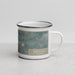 Right View Custom Anaconda Montana Map Enamel Mug in Afternoon