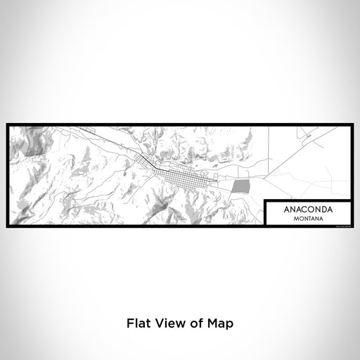 Flat View of Map Custom Anaconda Montana Map Enamel Mug in Classic