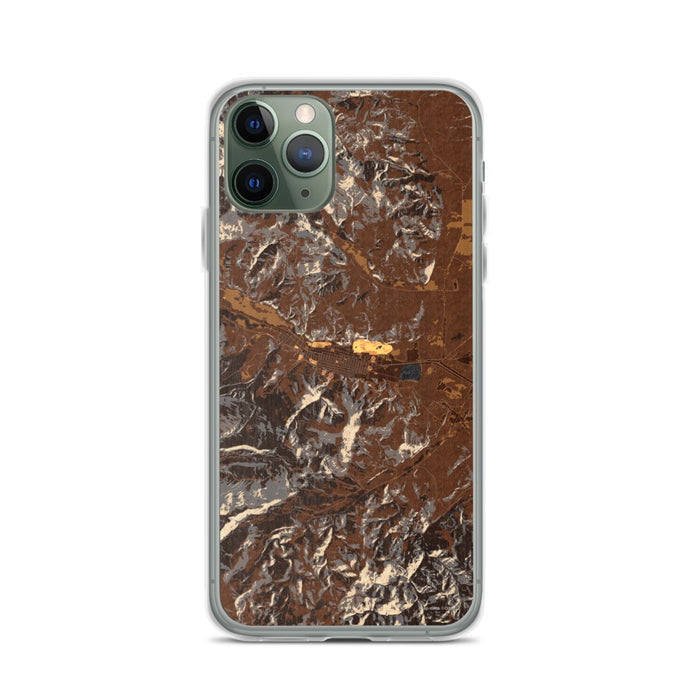 Custom Anaconda Montana Map Phone Case in Ember