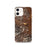 Custom Anaconda Montana Map iPhone 12 Phone Case in Ember