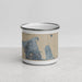 Front View Custom Anacortes Washington Map Enamel Mug in Afternoon