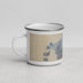 Left View Custom Anacortes Washington Map Enamel Mug in Afternoon