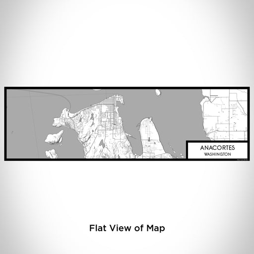 Flat View of Map Custom Anacortes Washington Map Enamel Mug in Classic