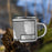 Right View Custom Anacortes Washington Map Enamel Mug in Classic on Grass With Trees in Background