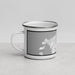 Left View Custom Anacortes Washington Map Enamel Mug in Classic
