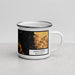Right View Custom Anacortes Washington Map Enamel Mug in Ember