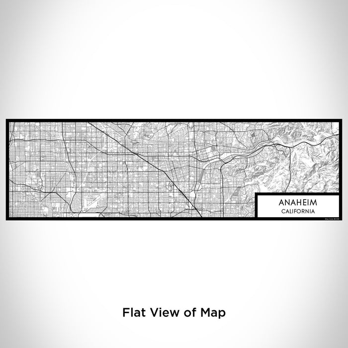 Flat View of Map Custom Anaheim California Map Enamel Mug in Classic