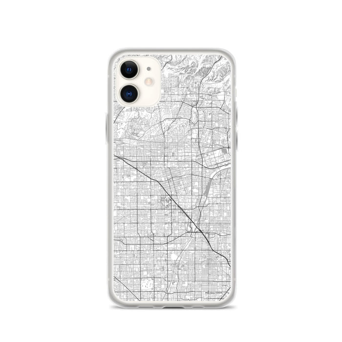 Custom Anaheim California Map Phone Case in Classic