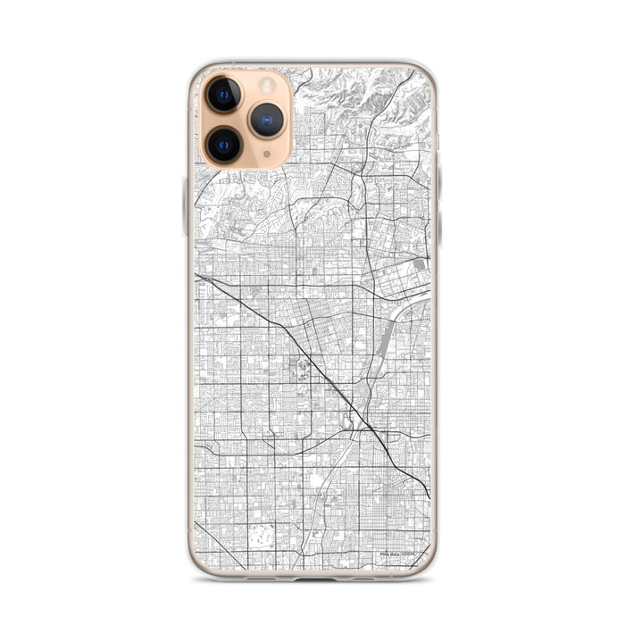 Custom Anaheim California Map Phone Case in Classic