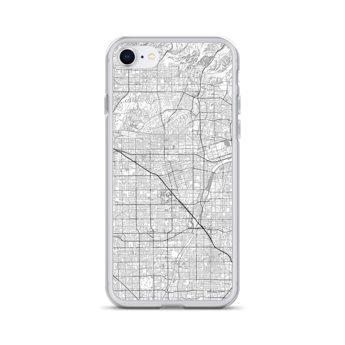 Custom Anaheim California Map iPhone SE Phone Case in Classic