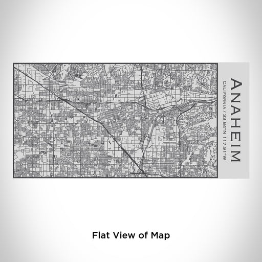 Rendered View of Anaheim California Map Engraving on 17oz Stainless Steel Insulated Cola Bottle