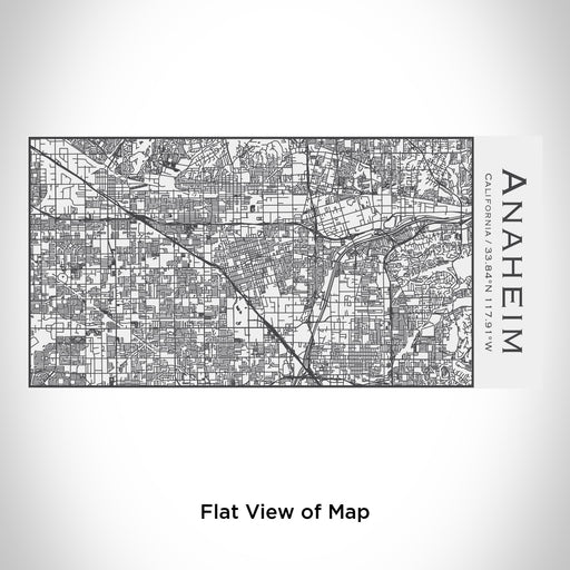 Rendered View of Anaheim California Map Engraving on 17oz Stainless Steel Insulated Cola Bottle in White