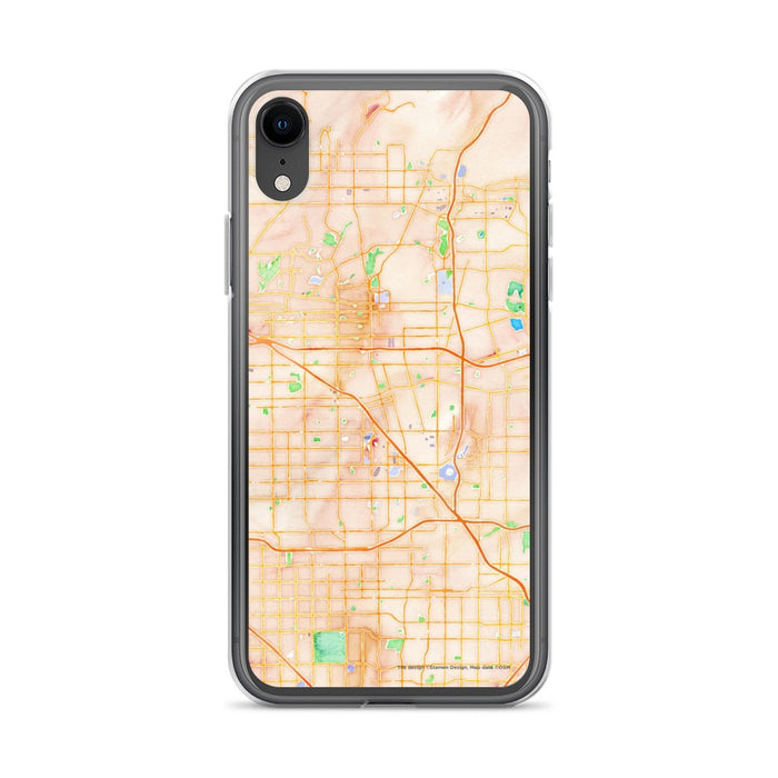 Custom Anaheim California Map Phone Case in Watercolor