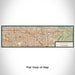 Flat View of Map Custom Anaheim California Map Enamel Mug in Woodblock