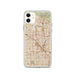 Custom Anaheim California Map Phone Case in Woodblock