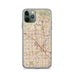 Custom Anaheim California Map Phone Case in Woodblock