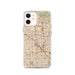 Custom Anaheim California Map iPhone 12 Phone Case in Woodblock