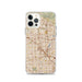 Custom Anaheim California Map iPhone 12 Pro Phone Case in Woodblock