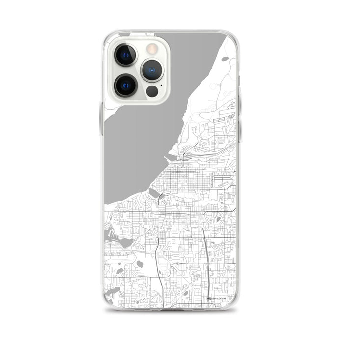 Custom Anchorage Alaska Map iPhone 12 Pro Max Phone Case in Classic