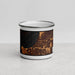 Front View Custom Anchorage Alaska Map Enamel Mug in Ember