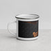 Left View Custom Anchorage Alaska Map Enamel Mug in Ember
