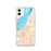Custom Anchorage Alaska Map Phone Case in Watercolor