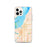 Custom Anchorage Alaska Map iPhone 12 Pro Phone Case in Watercolor