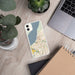 Custom Anchorage Alaska Map Phone Case in Woodblock