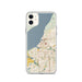 Custom Anchorage Alaska Map Phone Case in Woodblock
