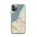 Custom Anchorage Alaska Map Phone Case in Woodblock