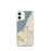Custom Anchorage Alaska Map iPhone 12 mini Phone Case in Woodblock