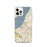 Custom Anchorage Alaska Map iPhone 12 Pro Phone Case in Woodblock
