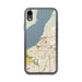 Custom Anchorage Alaska Map Phone Case in Woodblock