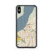 Custom Anchorage Alaska Map Phone Case in Woodblock