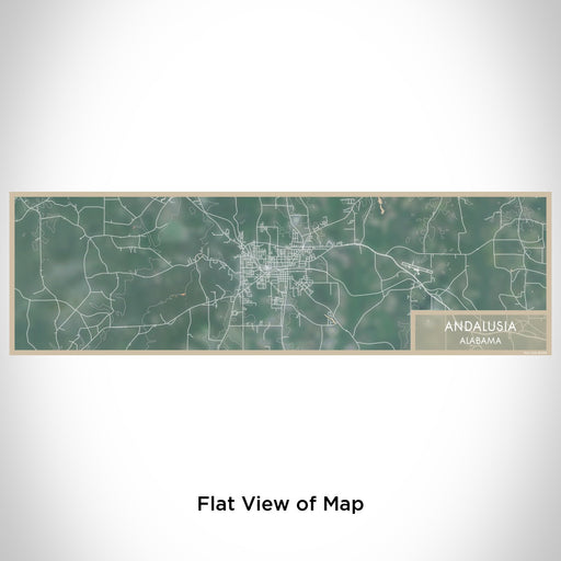 Flat View of Map Custom Andalusia Alabama Map Enamel Mug in Afternoon