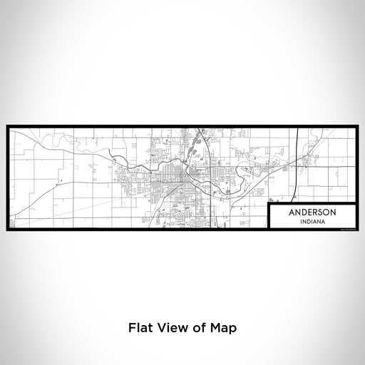 Flat View of Map Custom Anderson Indiana Map Enamel Mug in Classic