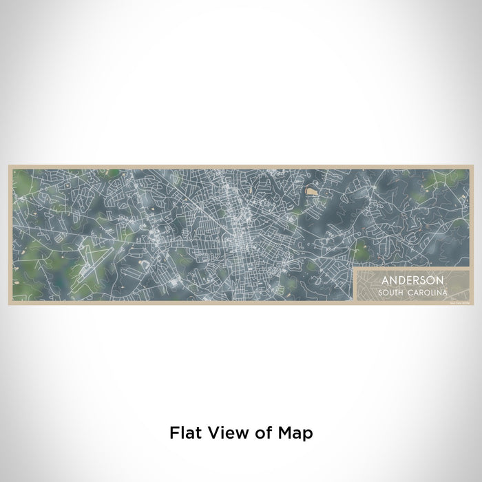 Flat View of Map Custom Anderson South Carolina Map Enamel Mug in Afternoon